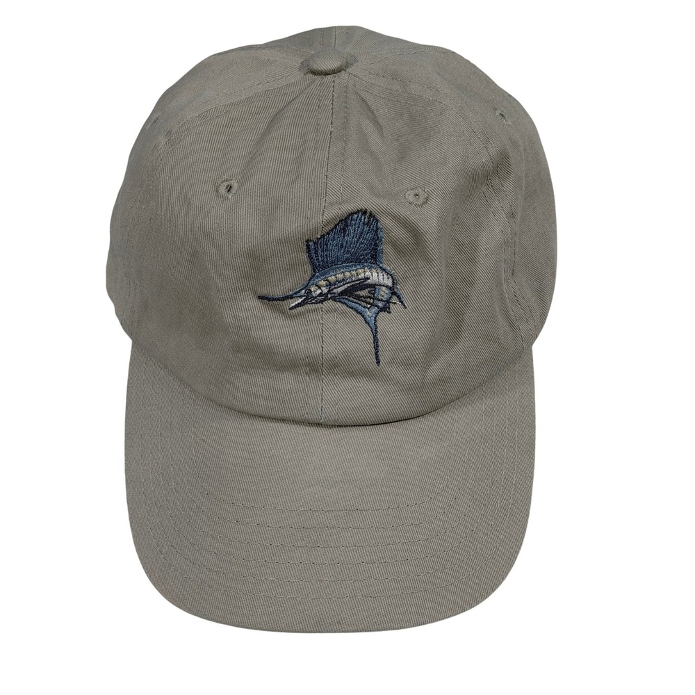 DMR Classic Headwear‎ Sailfish Hat Tan Cotton Strapback Fishing Cap